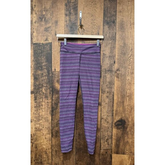 Ivivva By Lululemon Purple Pink Leggings Size 12 EUC - Picture 1 of 3